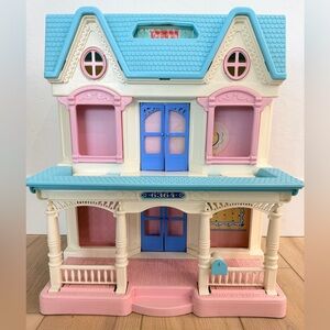 Vintage 1993 Fisher Price Loving Family Dream Folding DollHouse